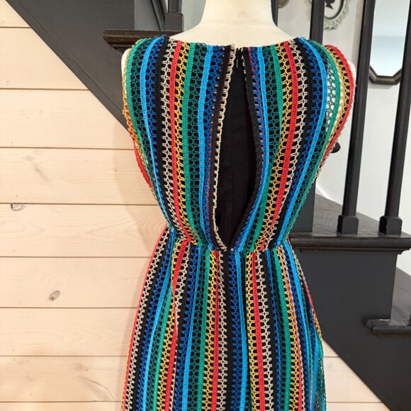 Eve Franco X Anthropologie Rainbow Crochet Midi Dress NWOT Size 0 (XS) - Picture 10 of 16